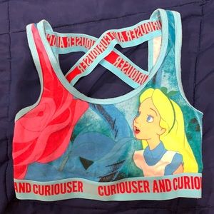 Alice in wonderland sports bra